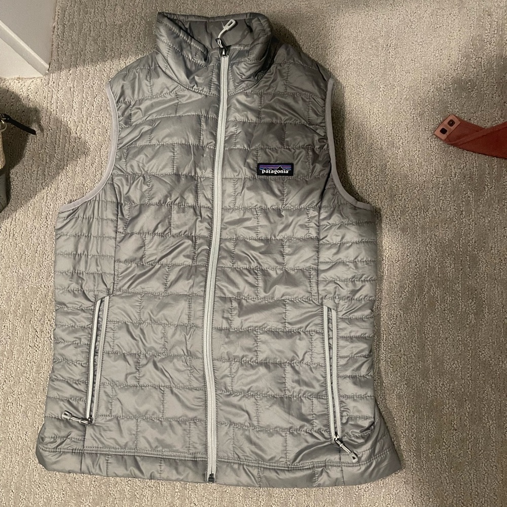 North Face gray nano vest